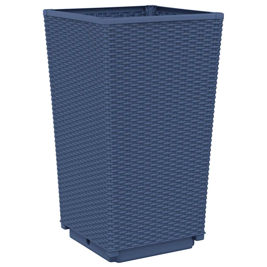 vidaXL Pflanzkübel 4 Stk. Blaugrau 32,5x32,5x57 cm PP