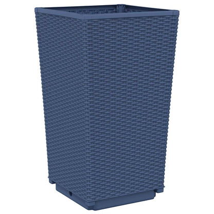 vidaXL Pflanzkübel 4 Stk. Blaugrau 32,5x32,5x57 cm PP