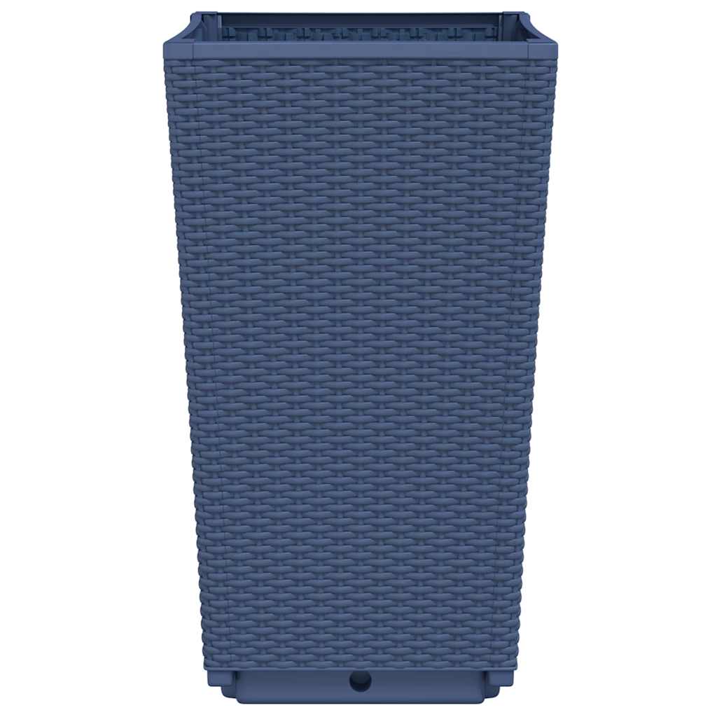 vidaXL Pflanzkübel 4 Stk. Blaugrau 32,5x32,5x57 cm PP