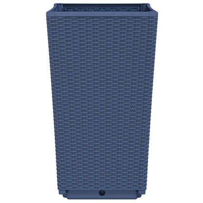 vidaXL Pflanzkübel 4 Stk. Blaugrau 32,5x32,5x57 cm PP