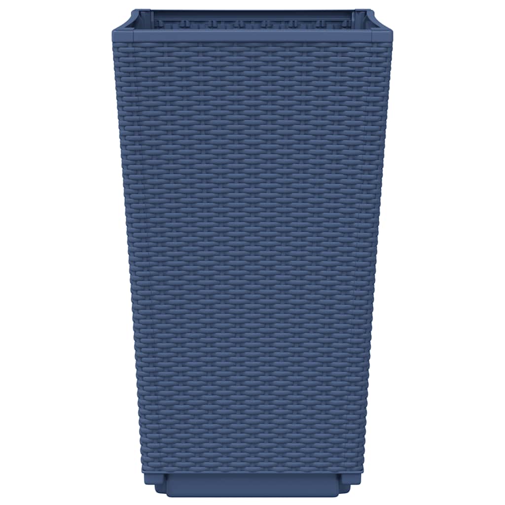 vidaXL Pflanzkübel 4 Stk. Blaugrau 32,5x32,5x57 cm PP