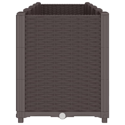 vidaXL Pflanzkübel Braun 160x40x53 cm PP
