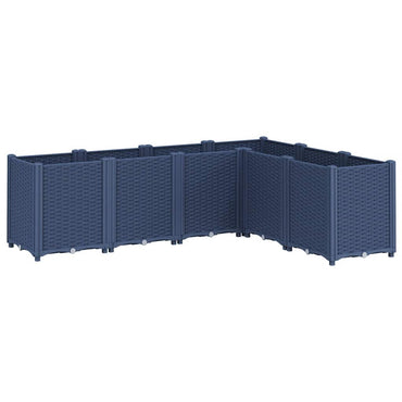 vidaXL Pflanzkübel Blaugrau 160x120x53 cm PP