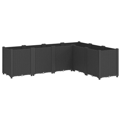 vidaXL Pflanzkübel Schwarz 160x120x53 cm PP