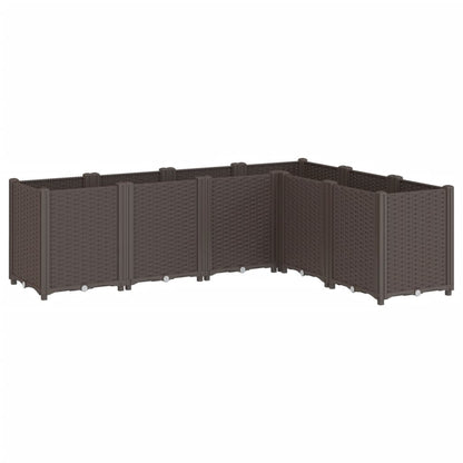 vidaXL Pflanzkübel Braun 160x120x53 cm PP
