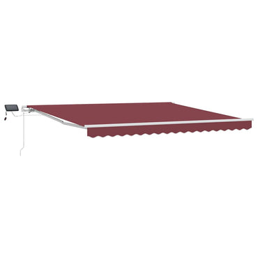 vidaXL Store manuel avec LED Rouge bordeaux 400x300 cm