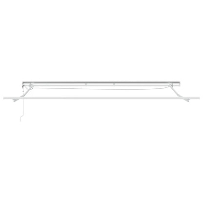 vidaXL Markise Automatisch mit LED Weinrot 450x300 cm