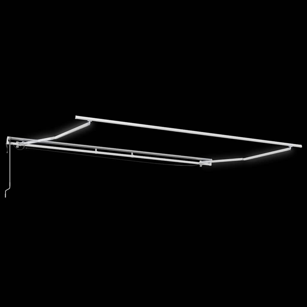 vidaXL Markise Automatisch mit LED Weinrot 450x300 cm