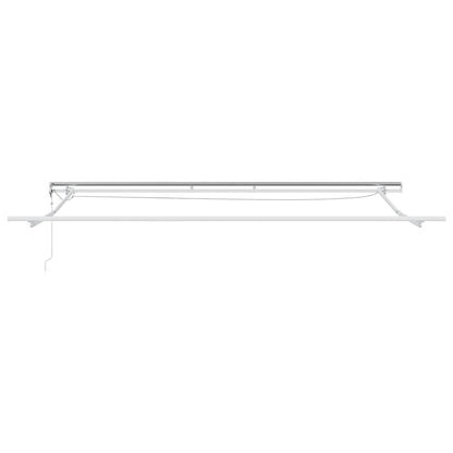 vidaXL Markise Automatisch mit LED Weinrot 500x300 cm