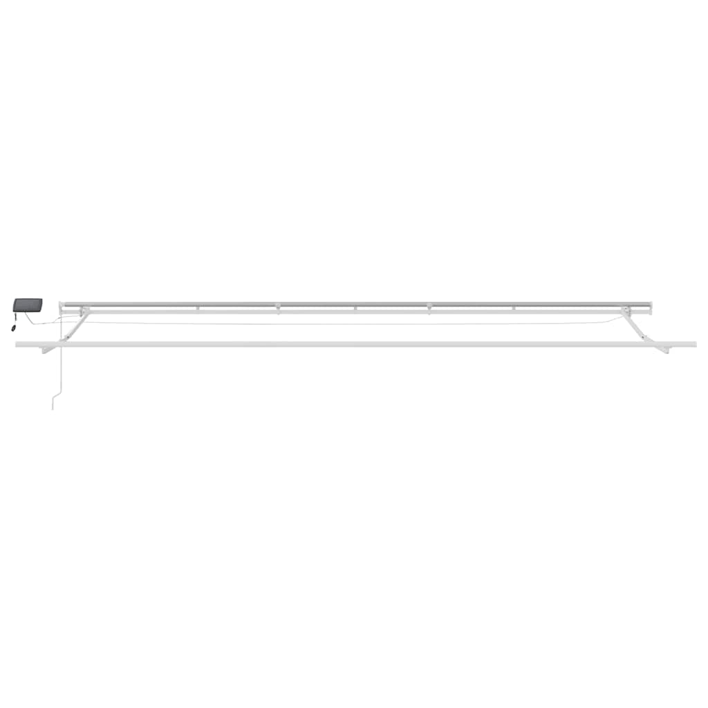 vidaXL Markise Manuell mit LED Weinrot 600x300 cm