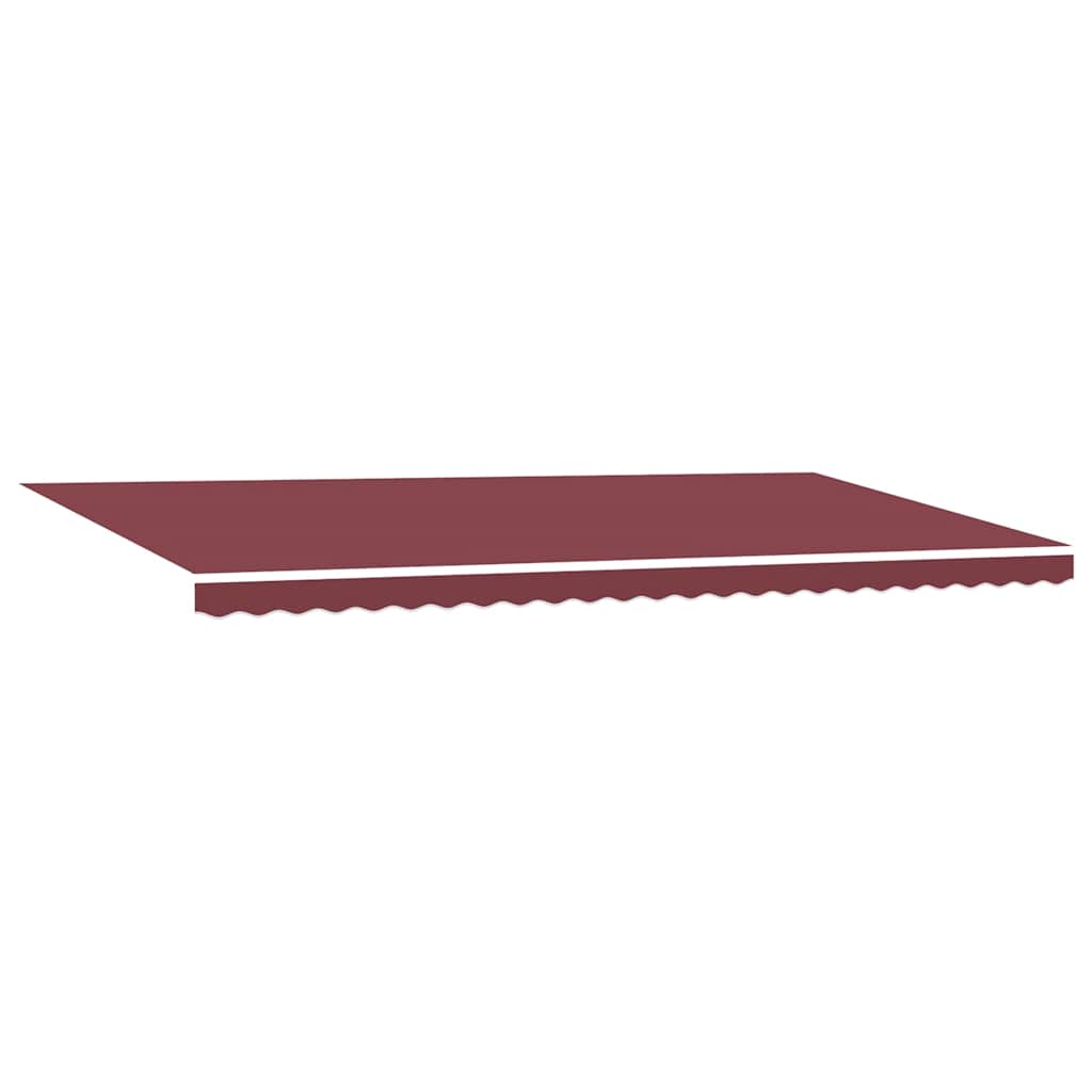 vidaXL Markise Manuell mit LED Weinrot 600x300 cm