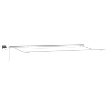 vidaXL Markise Manuell mit LED Weinrot 600x300 cm