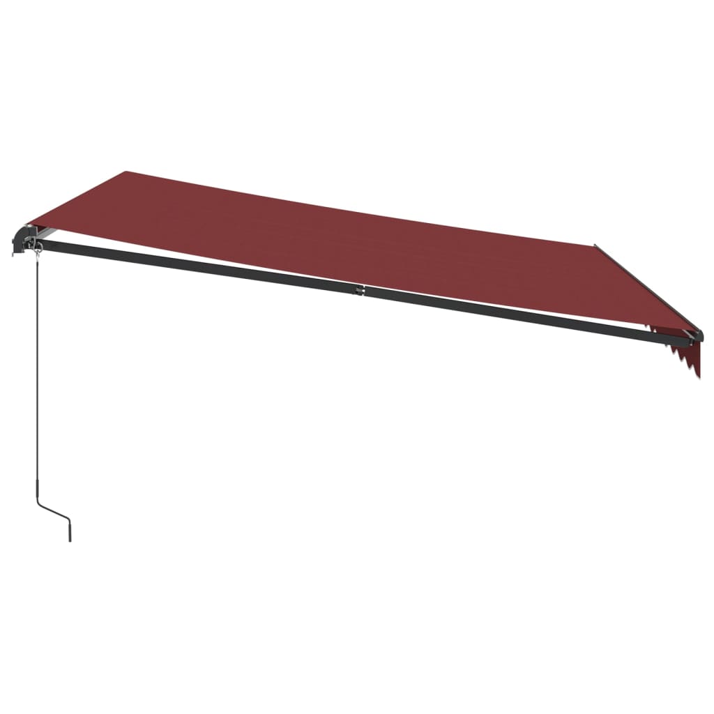 vidaXL Auvent manuel bordeaux 400x350 cm
