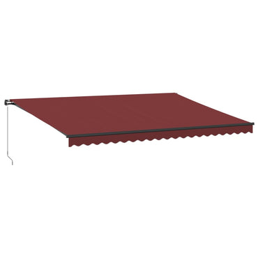 Store banne manuel vidaXL bordeaux 500x350 cm
