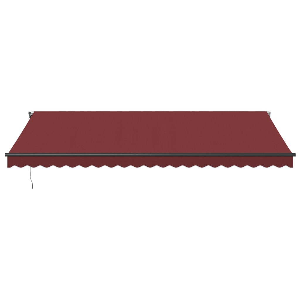 Store banne manuel vidaXL bordeaux 500x350 cm