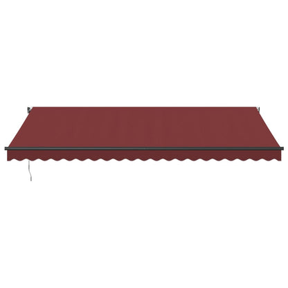 Store banne manuel vidaXL bordeaux 500x350 cm