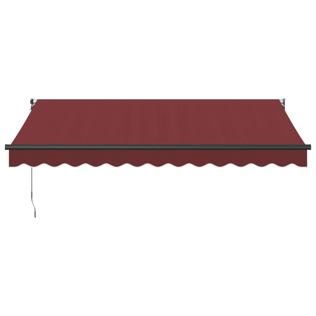 vidaXL Markise Manuell Weinrot 350x250 cm