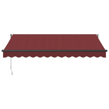 vidaXL Markise Manuell Weinrot 350x250 cm