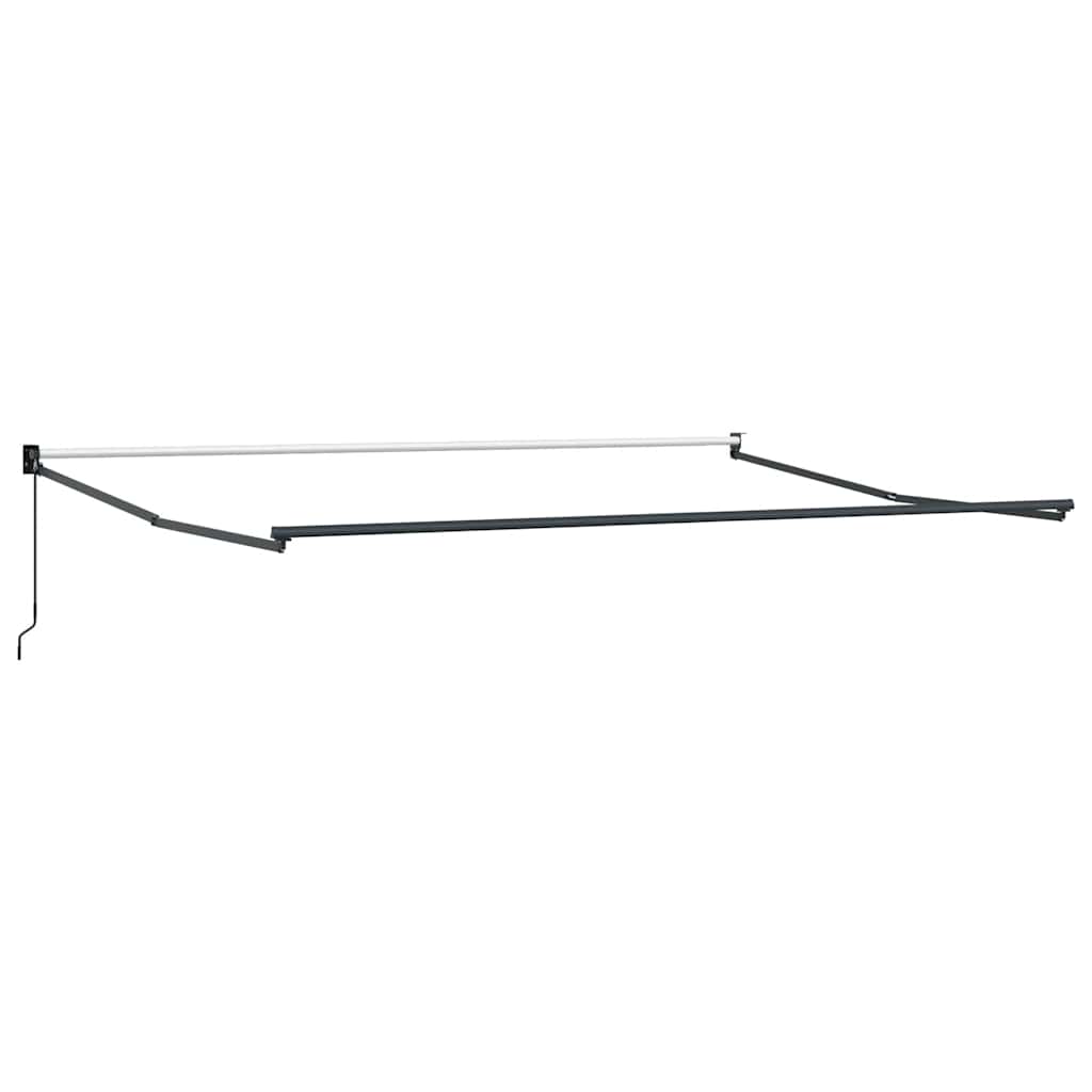 vidaXL Markise Manuell Weinrot 500x300 cm
