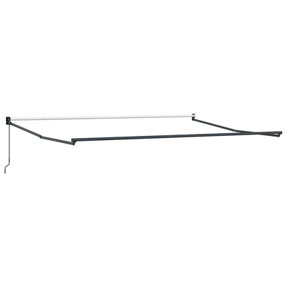 vidaXL Markise Manuell Weinrot 500x300 cm