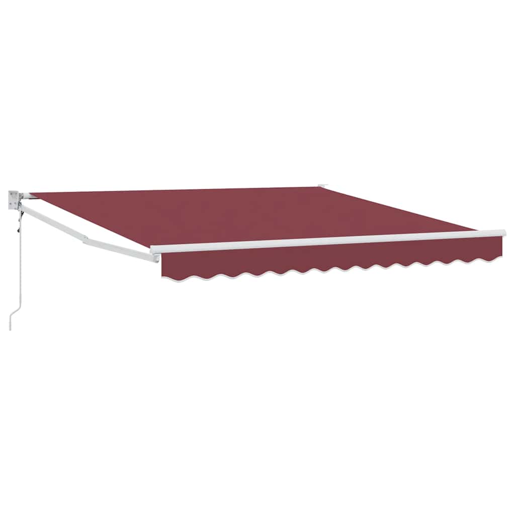 vidaXL Markise Automatisch Burgunderrot 300x250 cm