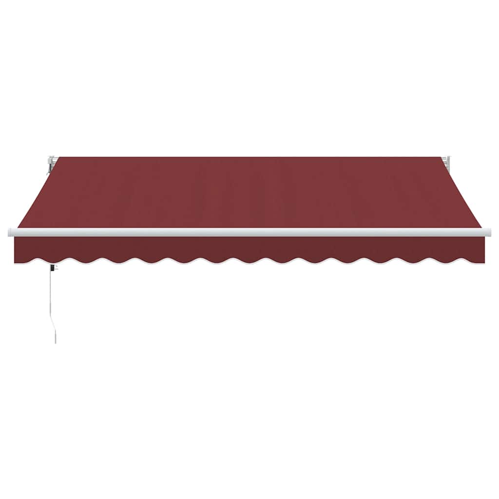 vidaXL Auvent rétractable automatique bordeaux 350x250 cm