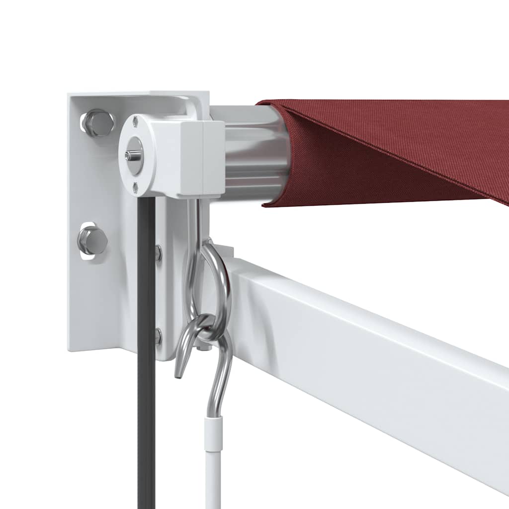 vidaXL Auvent rétractable automatique bordeaux 350x250 cm