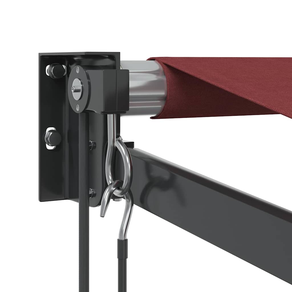 vidaXL Auvent rétractable automatique bordeaux 350x250 cm