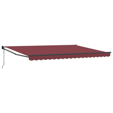 Store banne électrique bordeaux 450x300 cm vidaXL