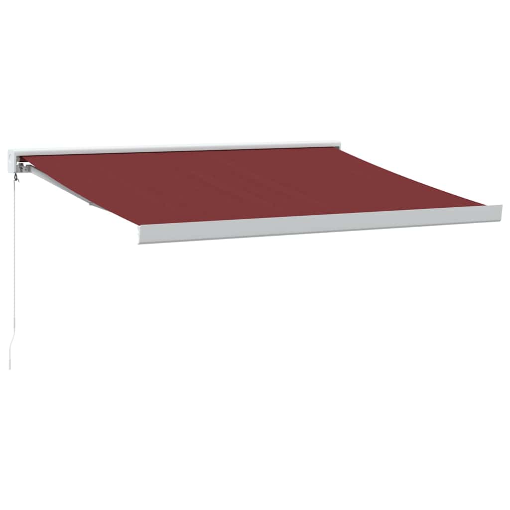 vidaXL Markise Manuell Weinrot 350x250 cm