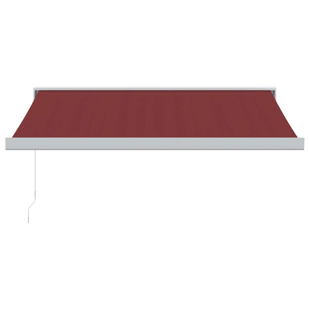 vidaXL Markise Manuell Weinrot 350x250 cm