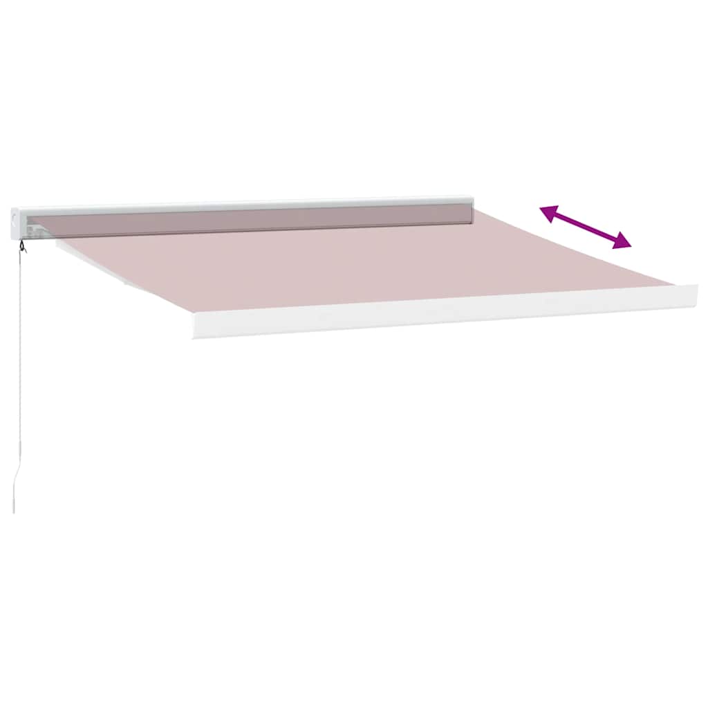 vidaXL Markise Manuell Weinrot 350x250 cm