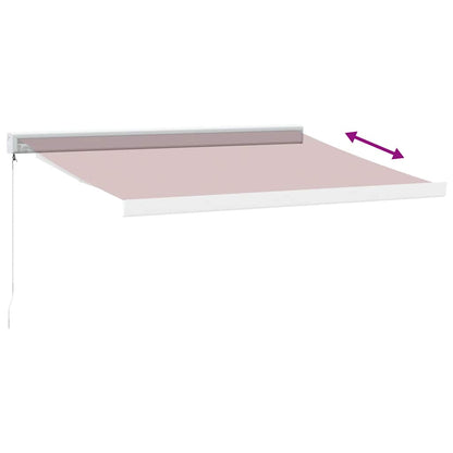 vidaXL Markise Manuell Weinrot 350x250 cm