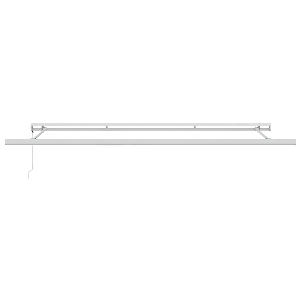 vidaXL Markise Manuell Weinrot 500x300 cm