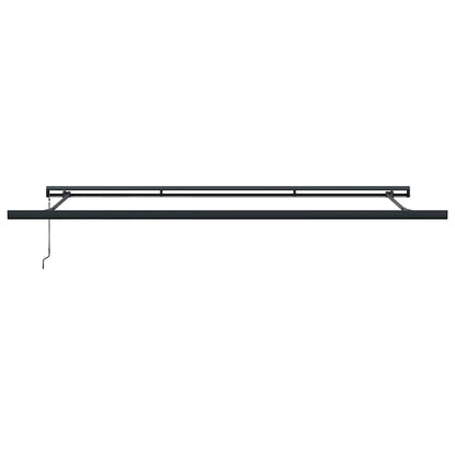 vidaXL Markise Manuell Weinrot 450x300 cm