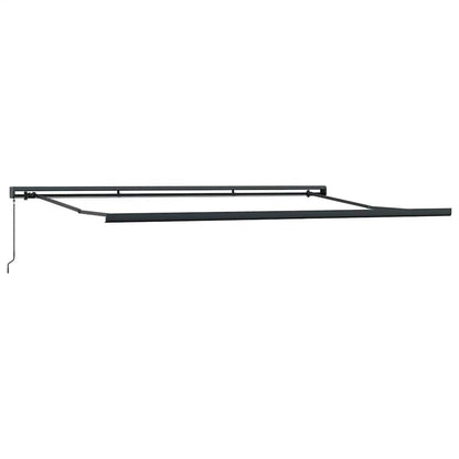 vidaXL Markise Manuell Weinrot 450x300 cm