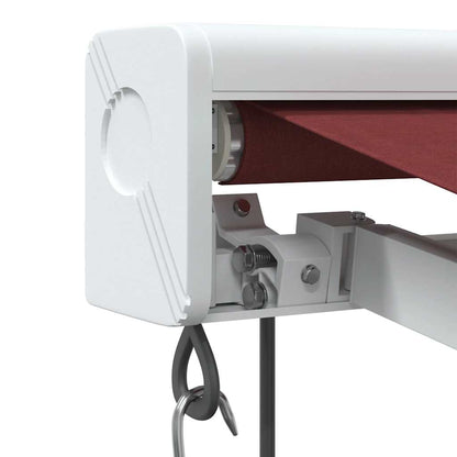 vidaXL Markise Automatisch Burgunderrot 350x250 cm