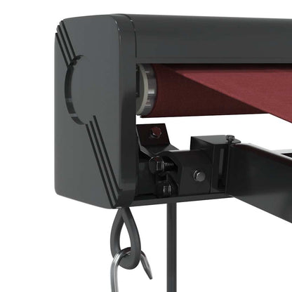 vidaXL Markise Automatisch Burgunderrot 350x250 cm
