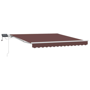 vidaXL Markise Manuell mit LED Braun 300x250 cm