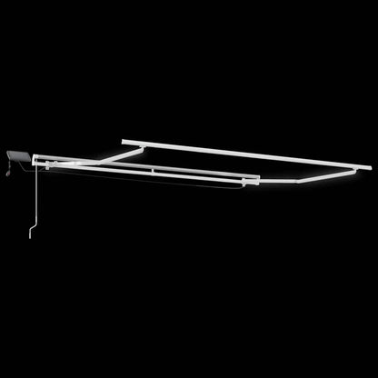 vidaXL Markise Manuell mit LED Braun 300x250 cm