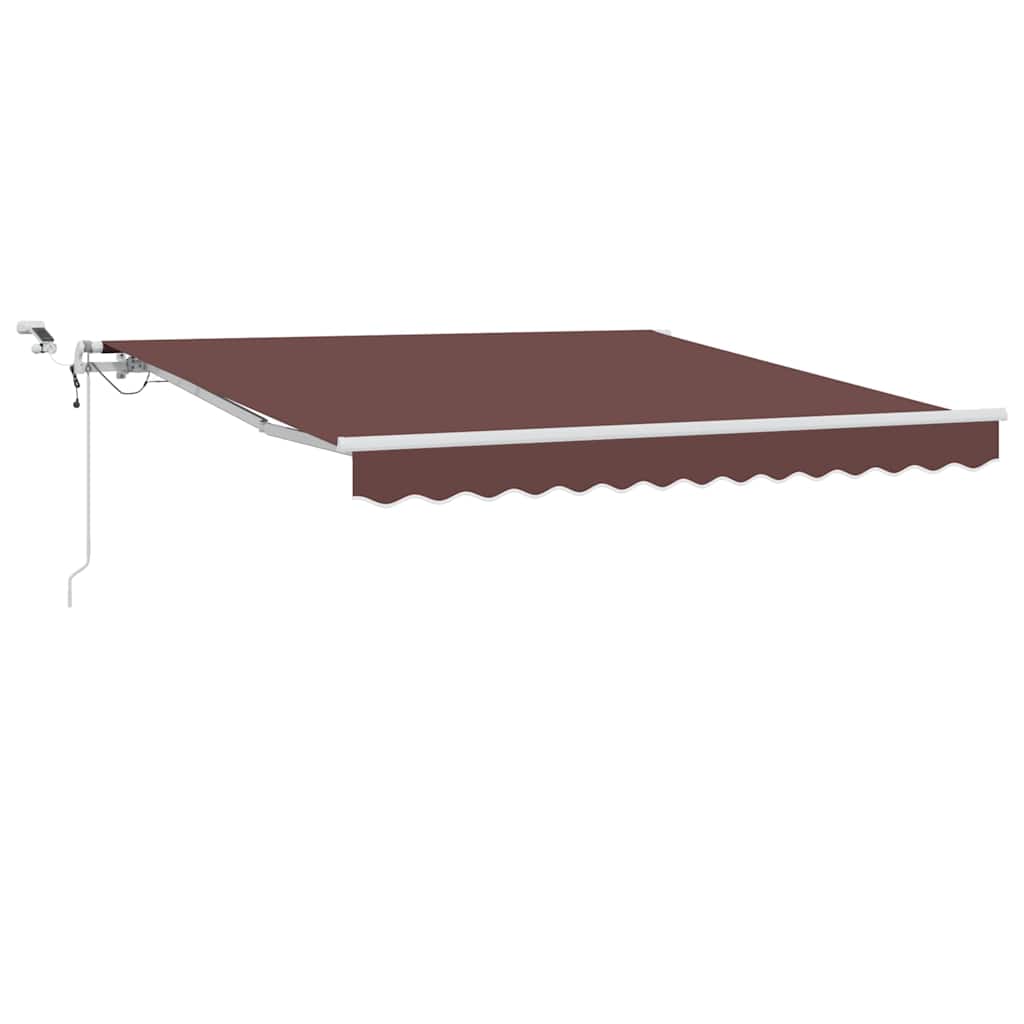 vidaXL Markise Automatisch mit LED Braun 300x250 cm