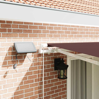 vidaXL Markise Manuell mit LED Braun 400x300 cm