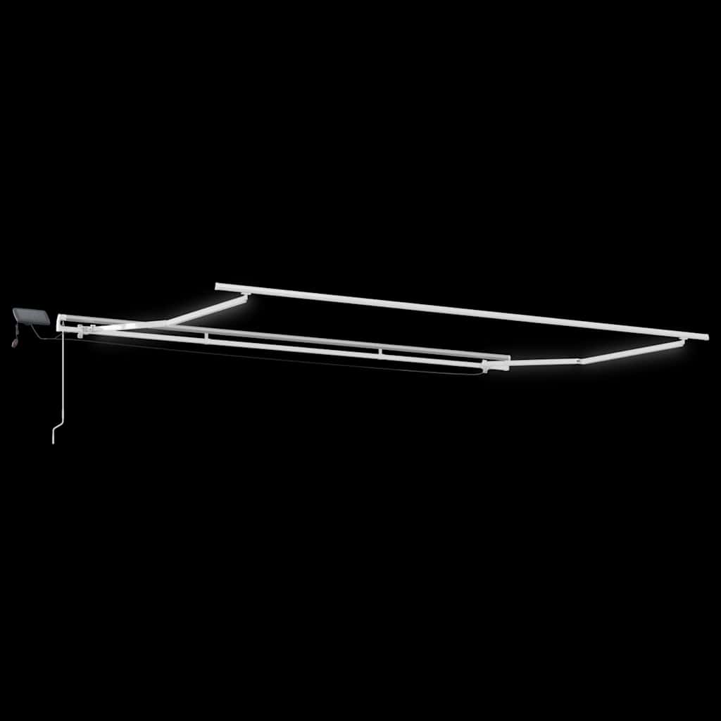 vidaXL Markise Manuell mit LED Braun 400x300 cm