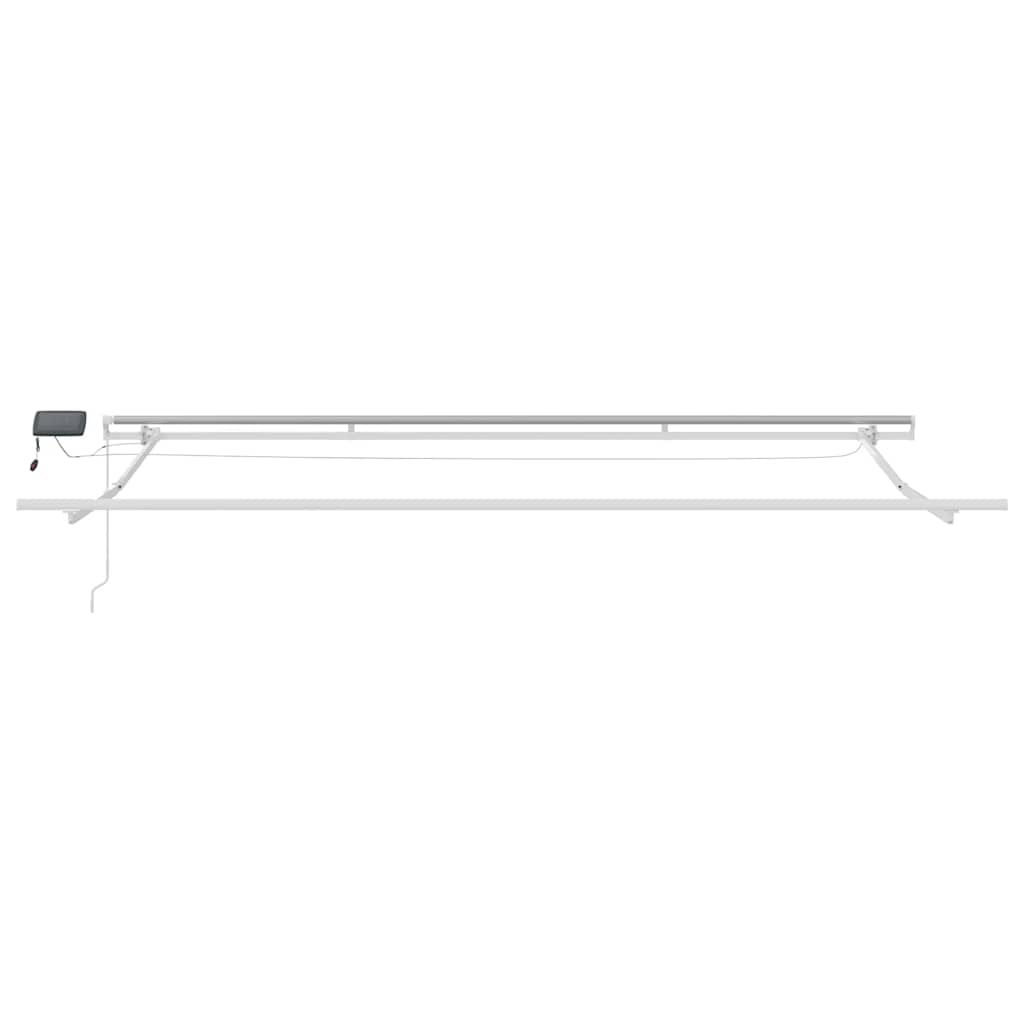 vidaXL Markise Manuell mit LED Braun 450x300 cm