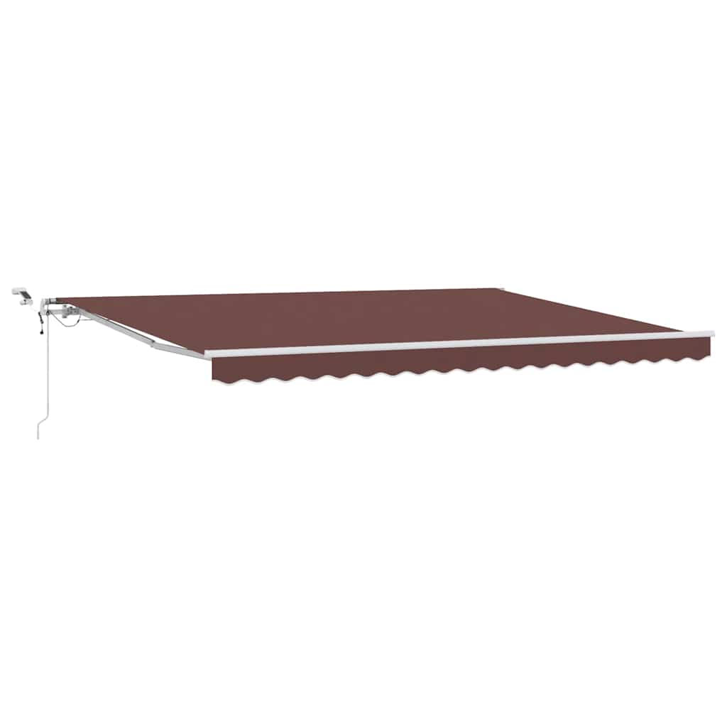 vidaXL Markise Automatisch mit LED Braun 450x300 cm