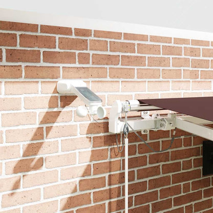 vidaXL Markise Automatisch mit LED Braun 450x300 cm