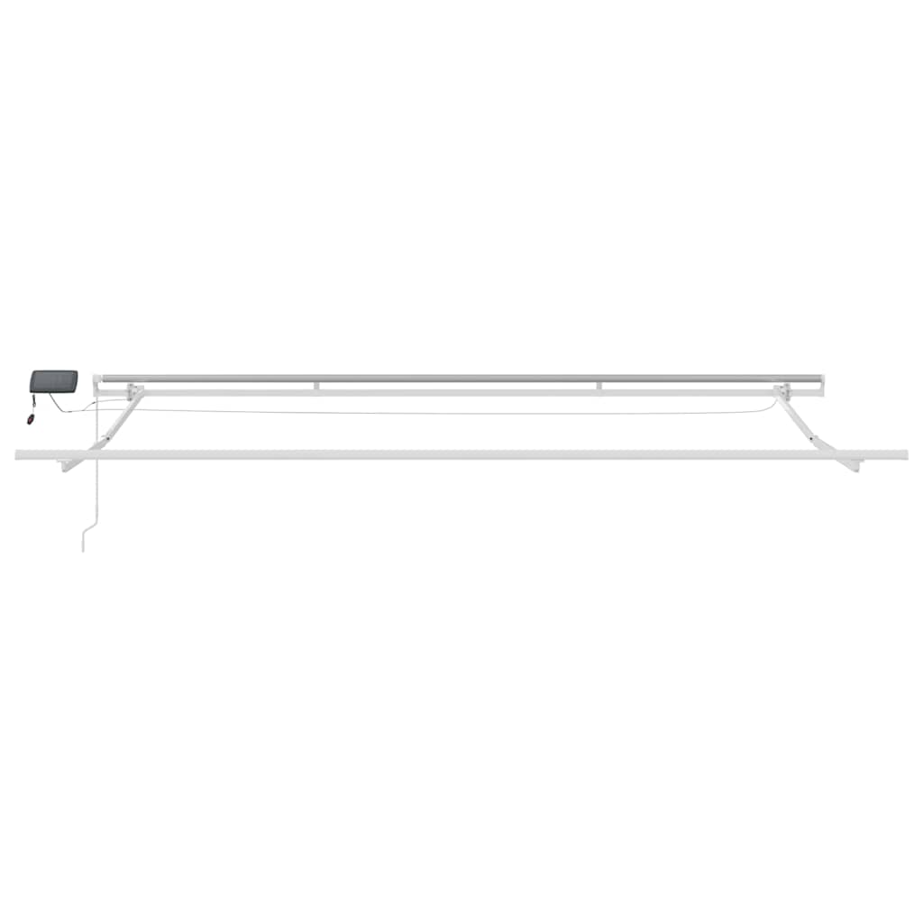 vidaXL Markise Manuell mit LED Braun 500x300 cm