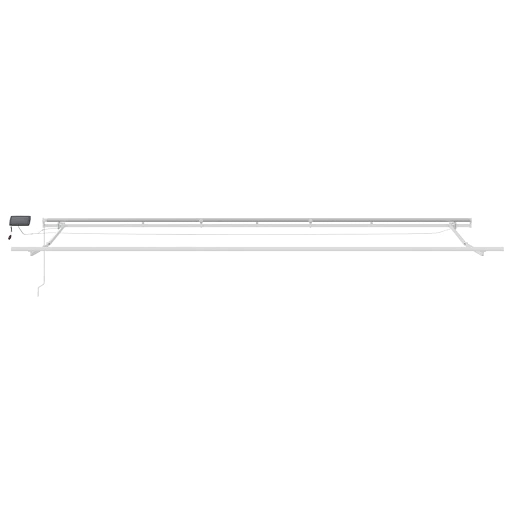 vidaXL Markise Manuell mit LED Braun 600x300 cm