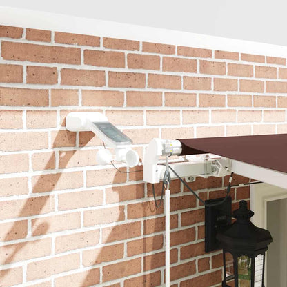 vidaXL Markise Automatisch mit LED Braun 600x300 cm