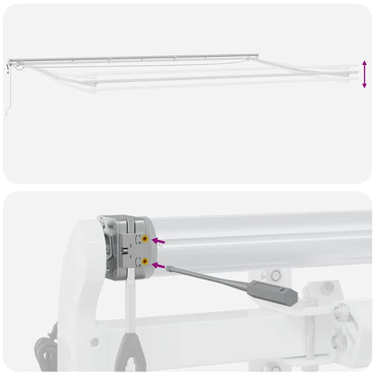 vidaXL Markise Automatisch mit LED Braun 600x300 cm
